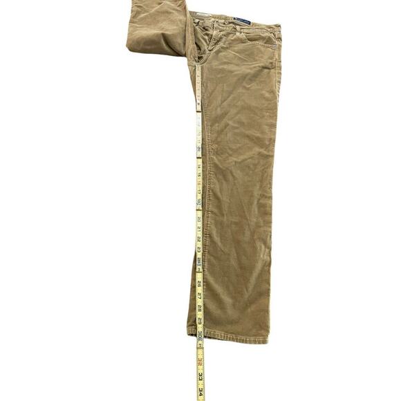 Adriano Goldschmied Beige The Stevie Slim Straight Corduroy Pants Size 31R - Picture 2 of 6